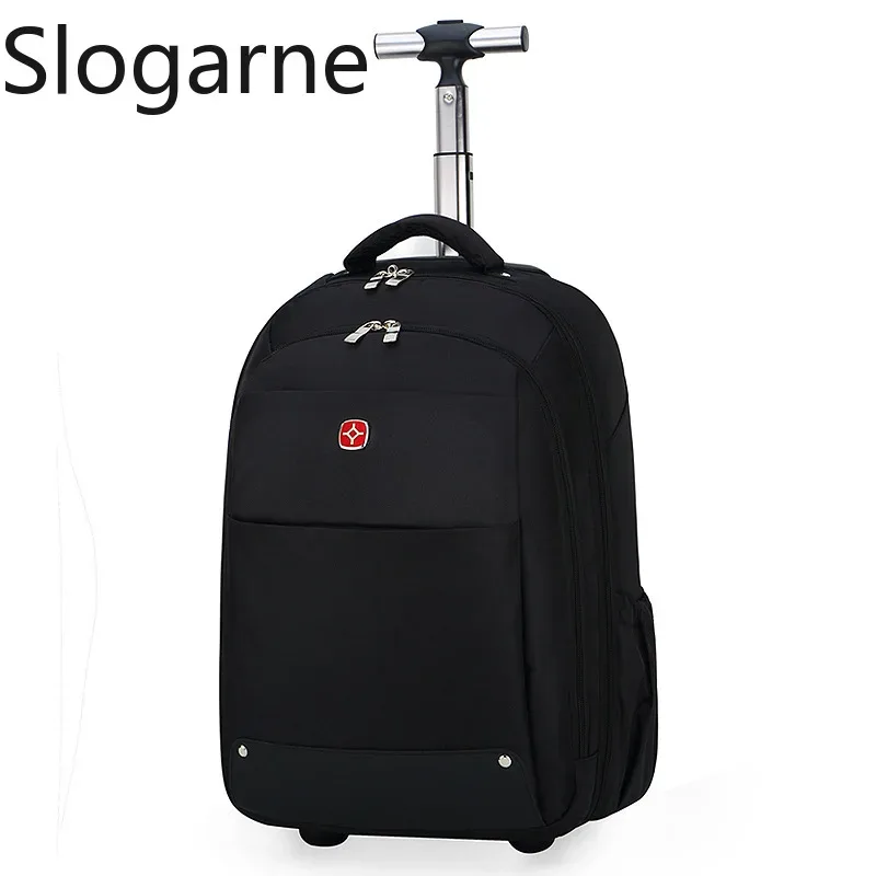 Sac à dos de voyage de grande capacité pour hommes et femmes, bagage à roulettes multicouche, sac à dos côtelé, sac d'ordinateur d'affaires, nouveau