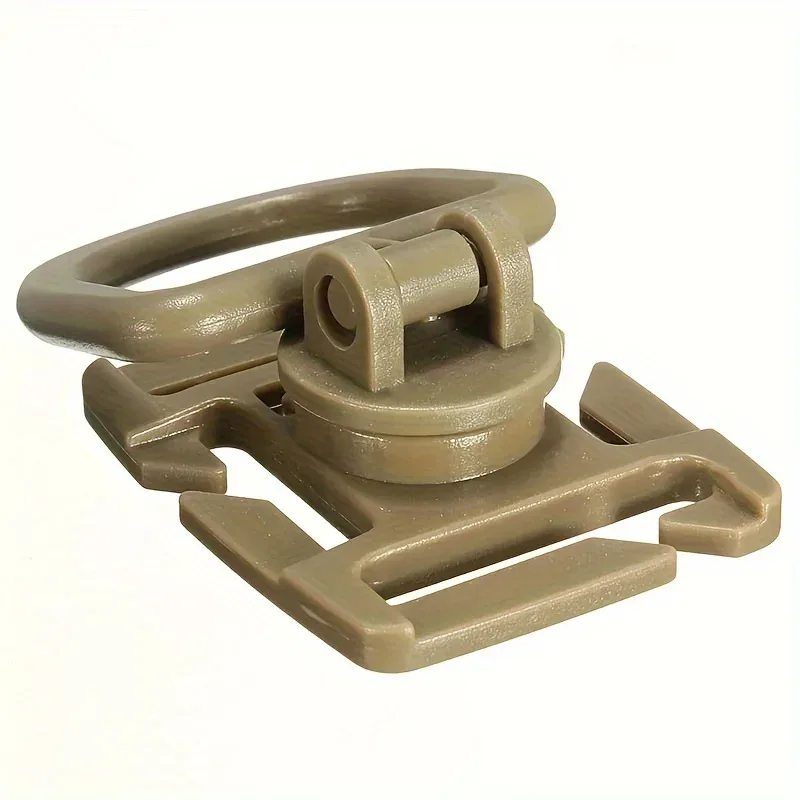 5 pièces de clips tactiques molle d ring 360 ° boucle de sac à dos rotative, outil de kit de voyage, anneau en d pivotant, crochet de suspension, accessoires pour sacs molle