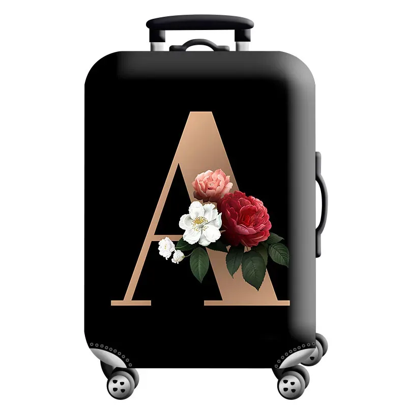 housse de protection pour bagages en tissu extensible, étui anti-poussière pour bagages, adapté à la valise de 18 à 32 pouces, organisateur de voyage