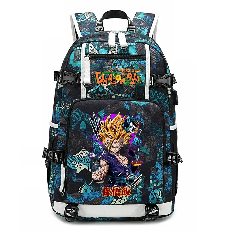 sac à dos pour étudiants avec imprimé dragon ball z, grande capacité, sac à dos décontracté pour enfants, adolescents, garçons et filles, pour l'école et les voyages