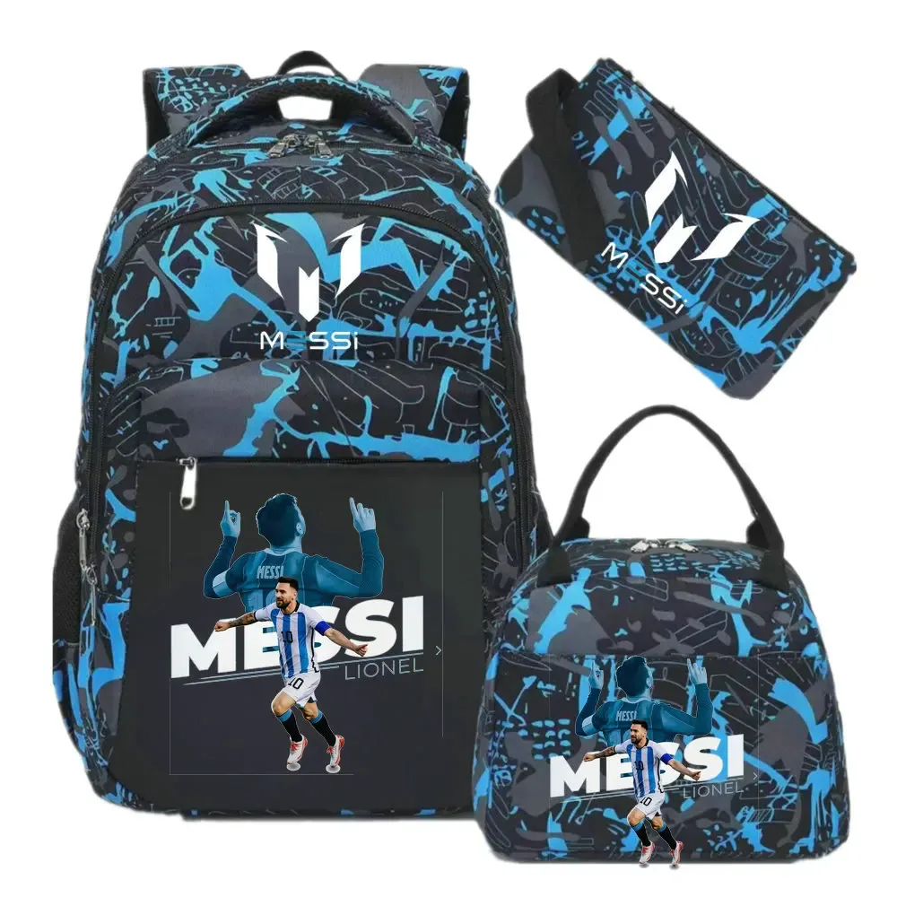 sac à dos imprimé messi, sac à dos de sport, de football, décontracté, pour femmes et hommes, sacs d'école harajuku, sacs d'école pour femmes et hommes, mochilas de voyage