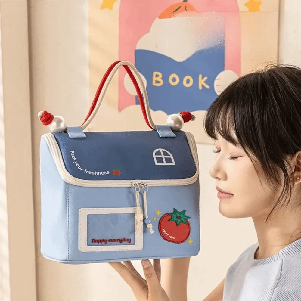 sac de toilette imperméable en forme de maison, grande capacité, pochette de toilette portable, double fermeture éclair, compartiment séparé pour cosmétiques, sac à main de voyage