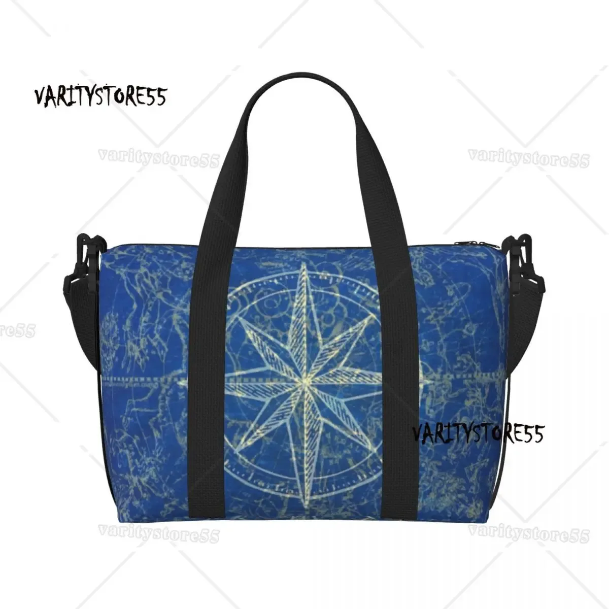sac fourre-tout de plage personnalisé à rayures bleu marine et ancre blanche pour femmes, fourre-tout extra large pour salle de sport, sacs de shopping de voyage de navigation