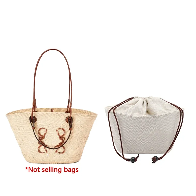 insert organisateur de sac pour panier lew, support de sac à cordon tissé en paille, sac intérieur dans les accessoires de sac