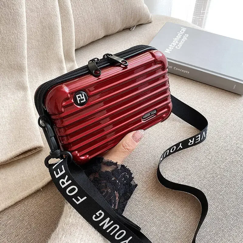 nouvelle mini valise, trousse de maquillage portable pour femme, trousse de maquillage grande capacité, trousse de maquillage imperméable à bandoulière pour extérieur