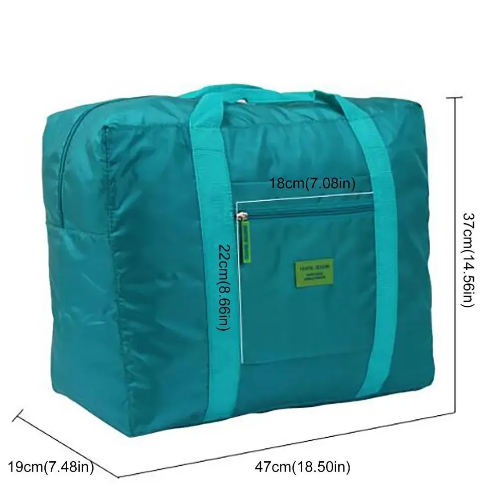 sac à bagages de voyage portable en nylon, léger, grande capacité, sac à main de fitness, poignée pliante, sac de rangement pour vêtements