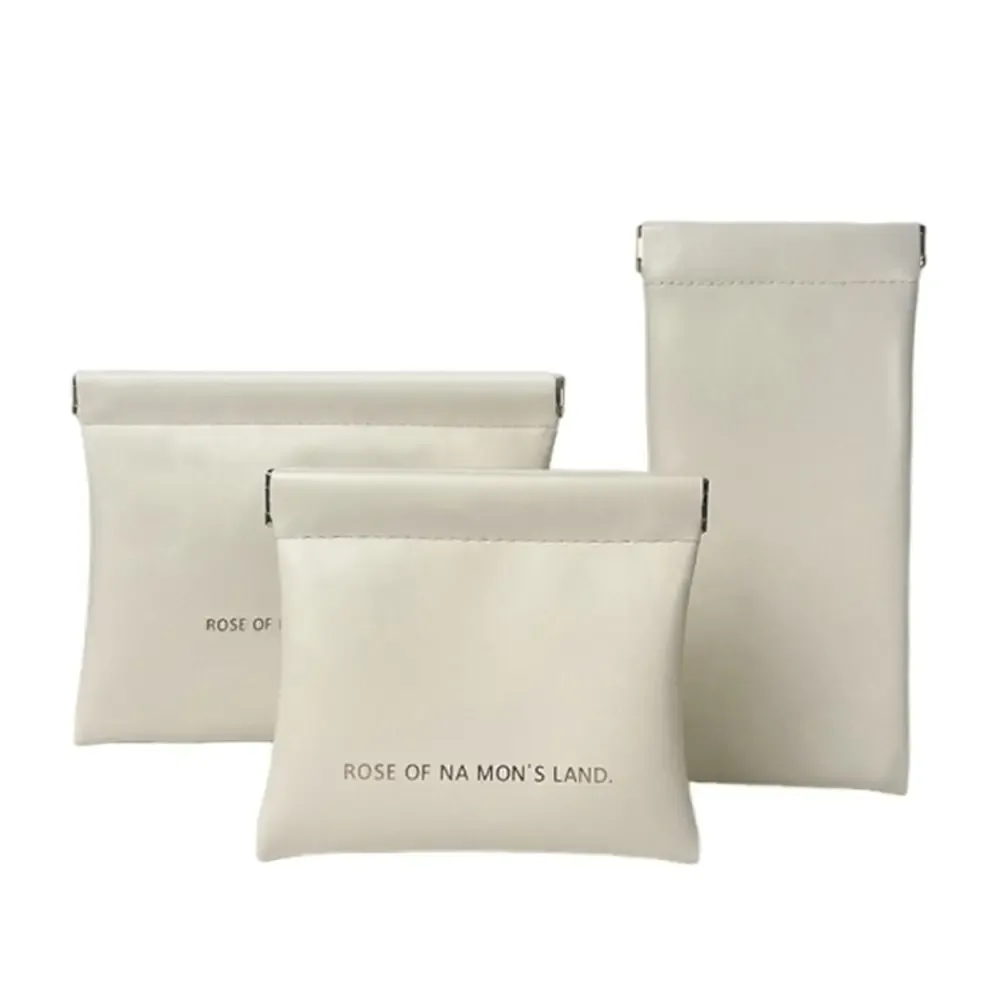 sac à cosmétiques simple et mini avec pochette intérieure pour rouge à lèvres, organiseur de maquillage, pochette de voyage en pu, petits sacs pour femmes et filles