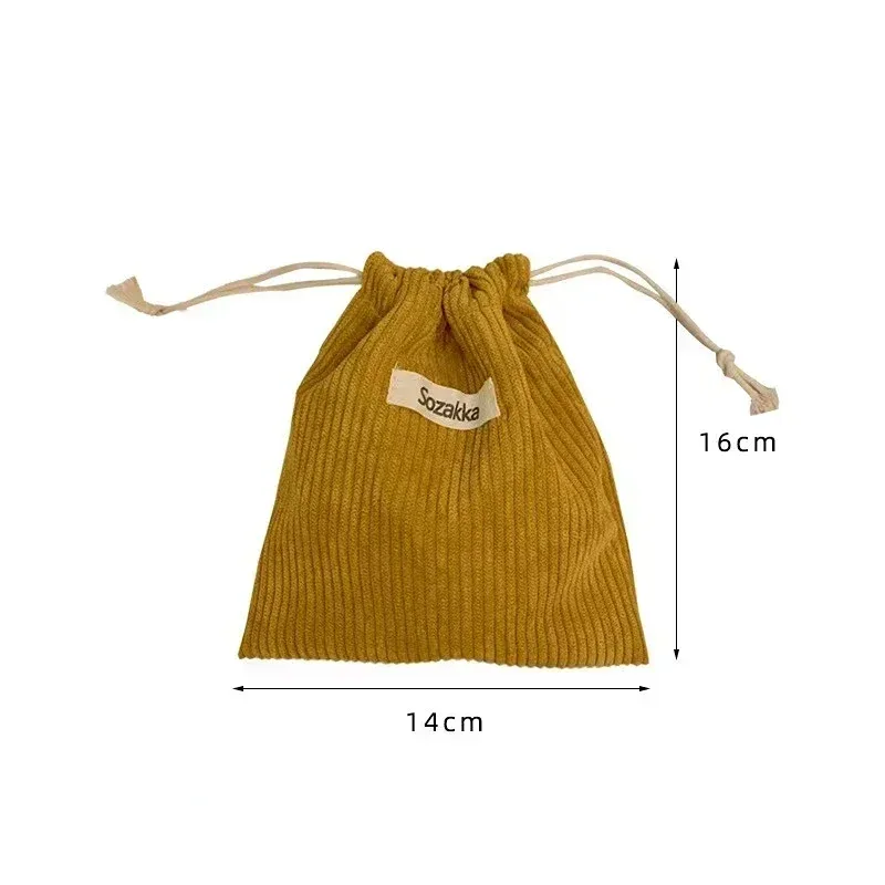 sac à cosmétiques à cordon de couleur unie, 1 pièce, pochette de voyage pour cosmétiques, rouge à lèvres, bonbons, sac d'emballage cadeau de noël, sac de rangement