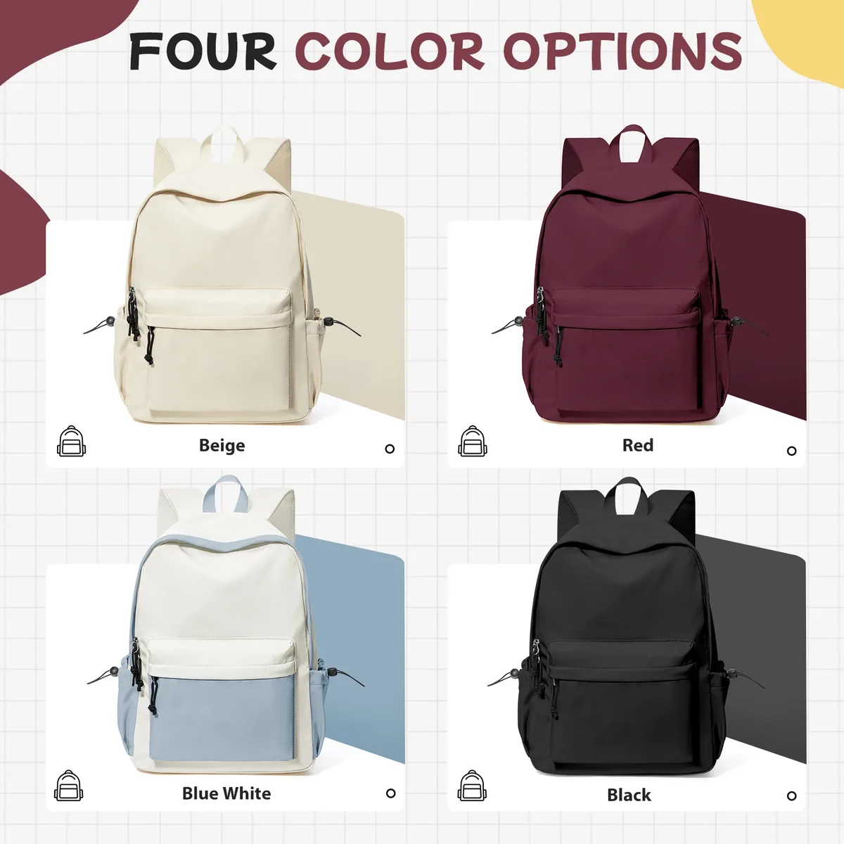 sac à dos d'école pour adolescents, filles et garçons, sac à dos pour femmes, sac de lycée, sac à dos de voyage pour ordinateur portable, sac à dos de travail décontracté