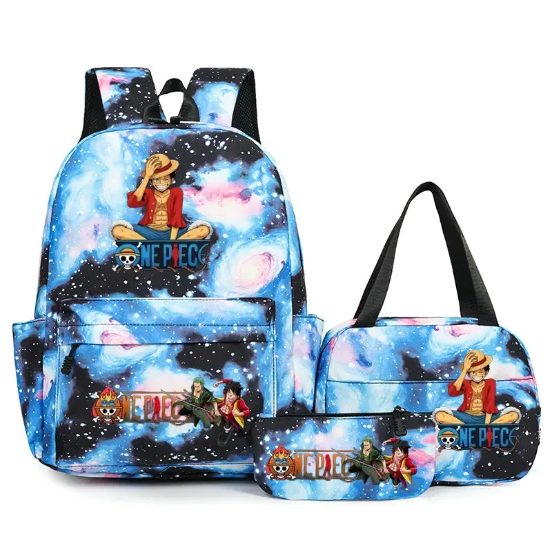 sacs à dos one piece pour étudiants, sacs d'école pour adolescents, hommes et femmes, sac fourre-tout, pochette, sacs à dos en nylon, sacs de voyage