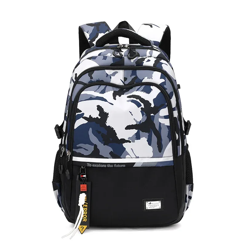 sacs à dos camouflage graffiti pour hommes, sacs d'école imperméables en oxford, sac pour ordinateur portable, sac à dos de voyage, cartable pour lycéen
