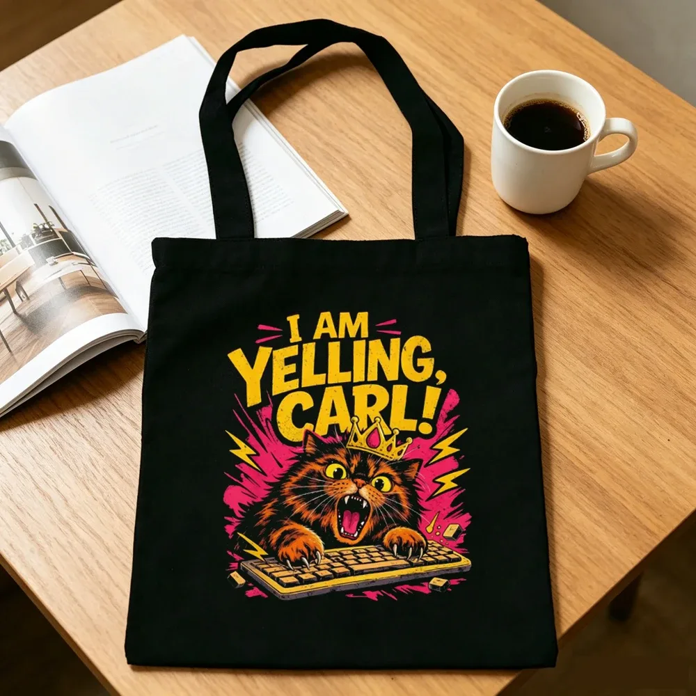 sac cabas réutilisable en toile dungeon crawler carl, style y2k, sac à bandoulière femme