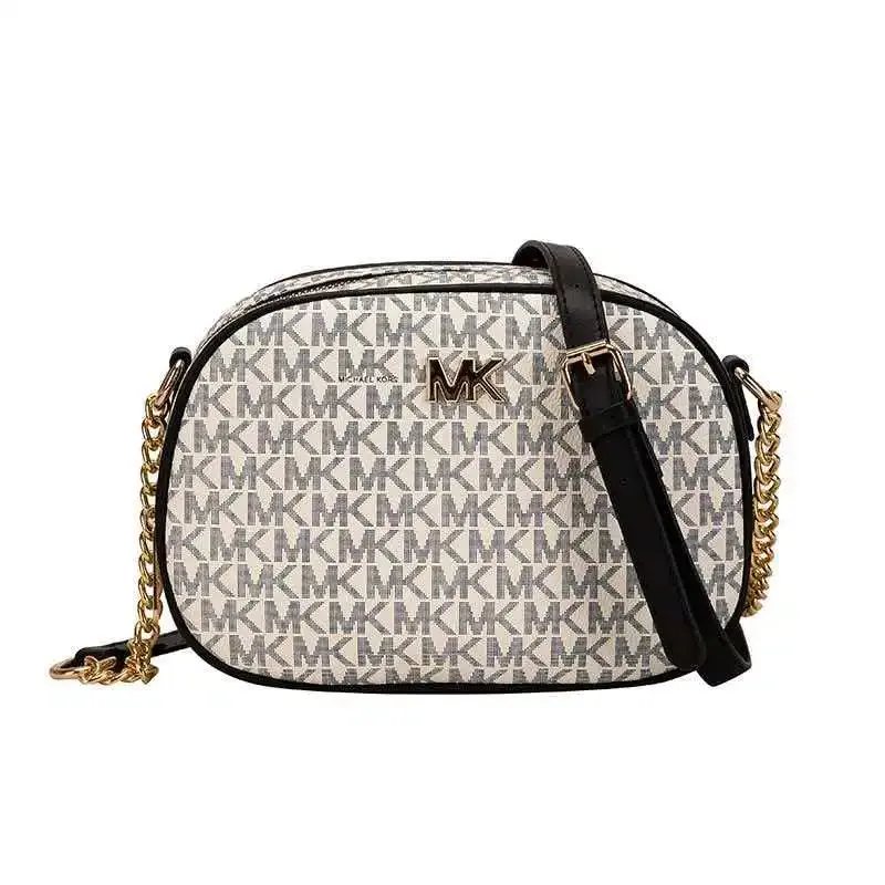 sac bandoulière michael kors jet set travel print pour femme, nouveau sac à chaîne, sac à bandoulière simple, petit sac carré à lettres, grande capacité