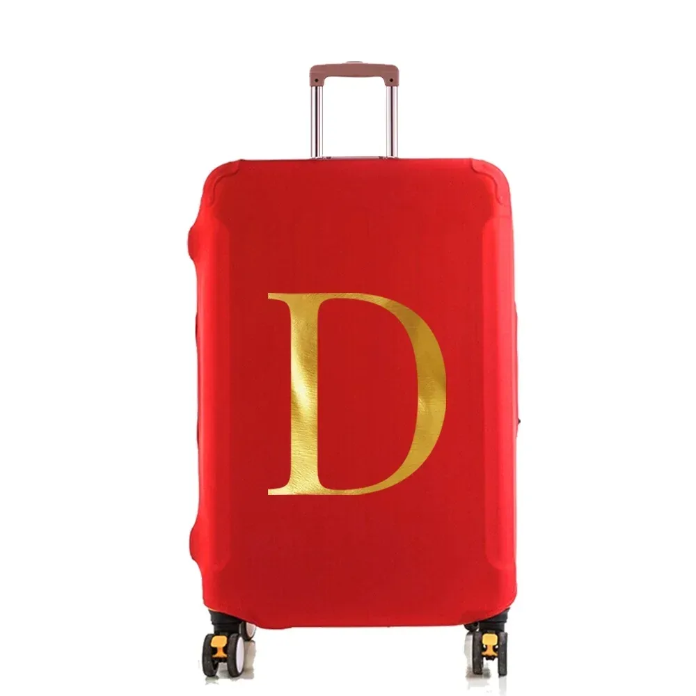 housse de protection élastique pour valise, housse anti-poussière tendance pour bagages à roulettes de 18 à 28 pouces, avec impression de nom, accessoires de voyage