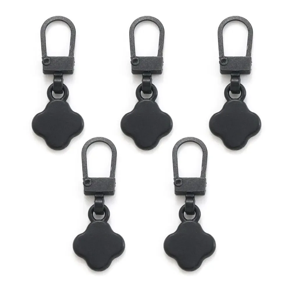 extracteurs de fermeture éclair en métal détachables, 5 pièces, pour curseurs de fermeture éclair, languette de traction, sacs de couture, doudoune, kits de réparation de fermetures éclair