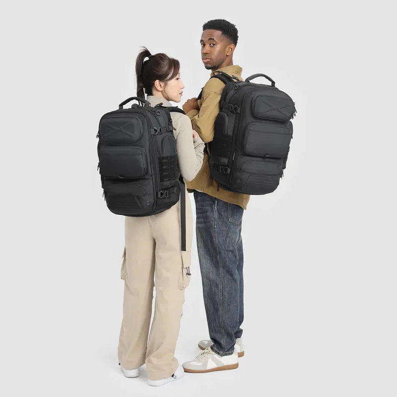 ozuko sac à dos pour hommes sac de voyage multifonctionnel en plein air grande capacité étanche compartiment à chaussures séparé sac d'affaires