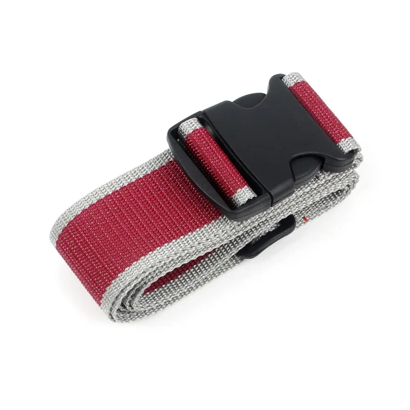 sangle de bagage réglable en polyester avec boucle à dégagement rapide, accessoire de fixation sécurisée pour valise de voyage