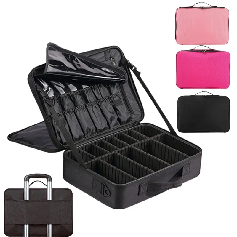 étui à pinceaux de maquillage, sacs de maquillage, valise de maquillage professionnelle complète pour femmes, 