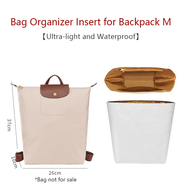 organisateur de sac à dos longchamp, insert imperméable pour sacs, rangement léger, support de sac, accessoires en papier dupont