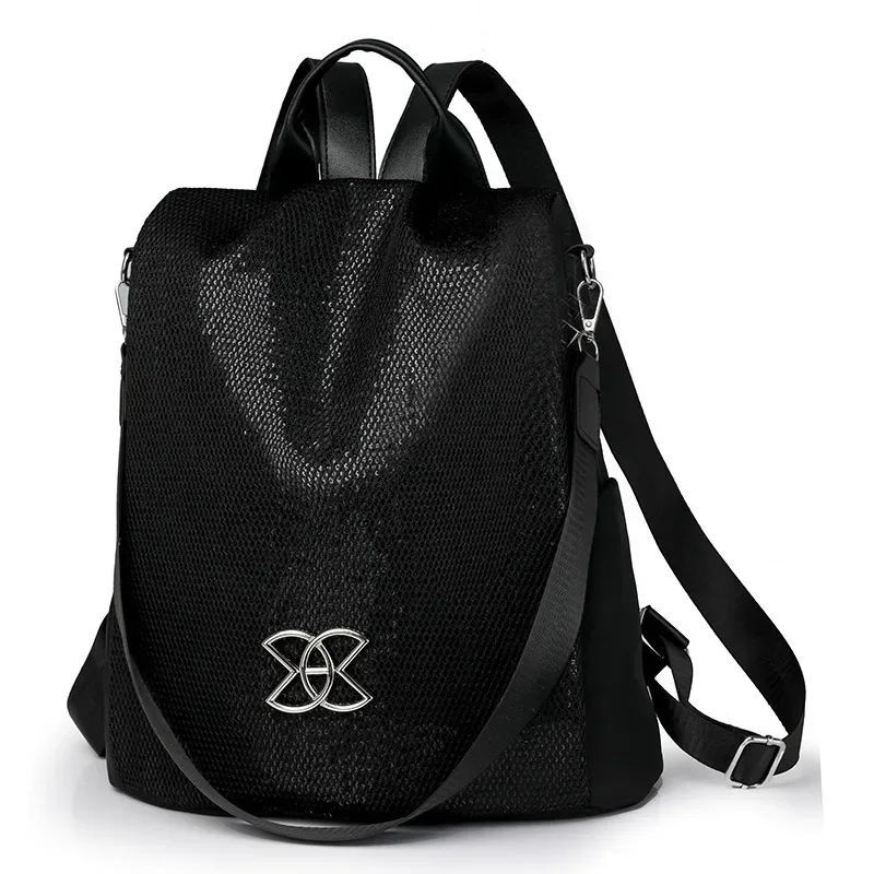 sac à dos oxford imperméable personnalisable pour femmes, sac à dos antivol à la mode, sac d'école de grande capacité