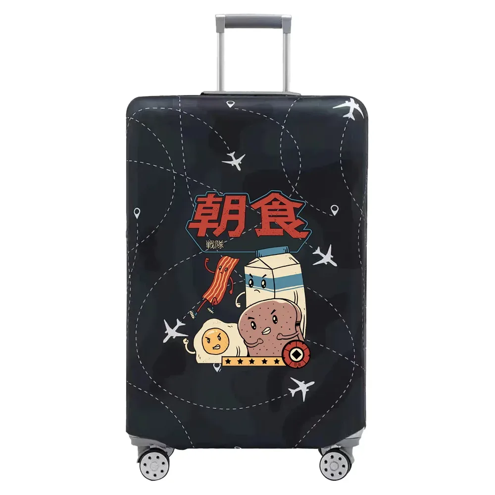 couvertures de bagages de voyage, housse de protection, housses de valise anti-poussière commandées, série d'impression de dessin animé, accessoires de voyage for18-32inch