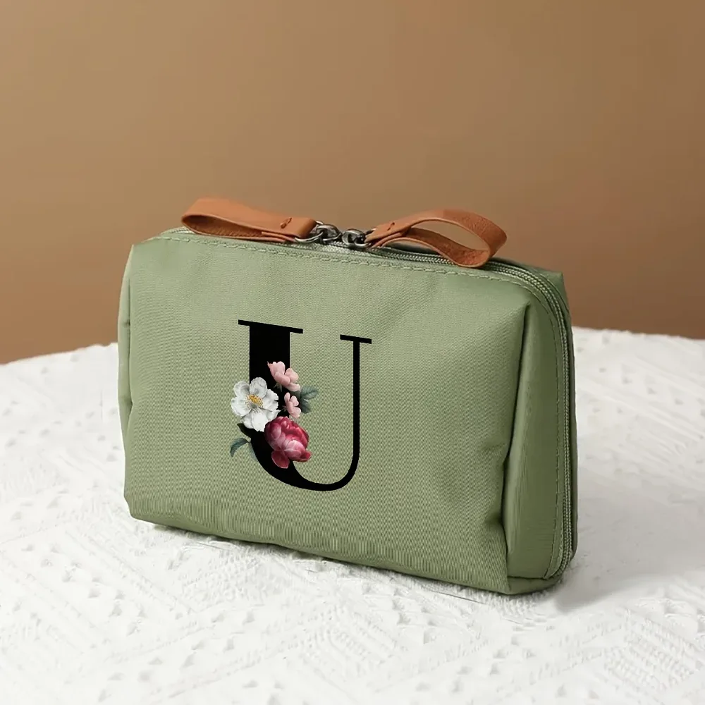 sac de rangement multifonctionnel 1 pièce, trousse de maquillage à la mode pour femmes, trousse de toilette de voyage portable adaptée aux voyages d'affaires et aux voyages