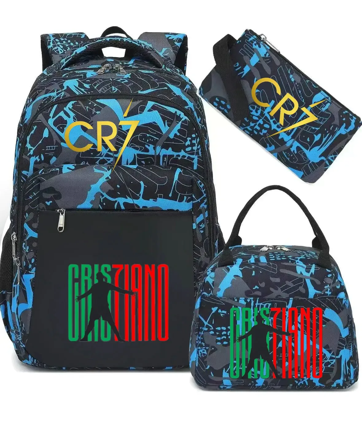 cr7 sacs à dos capacité légère sacs d'école pour ordinateur portable pour adolescents femmes hommes déplacements voyage mochilas