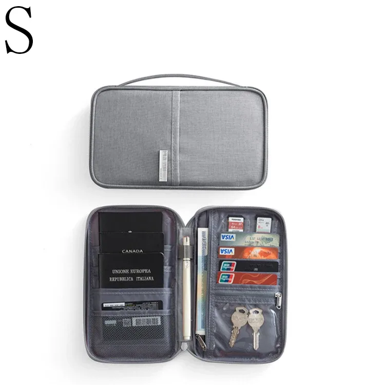portefeuille de voyage porte-passeport familial multi-poches étui à documents étanche organisateur accessoires de voyage sac à documents porte-carte
