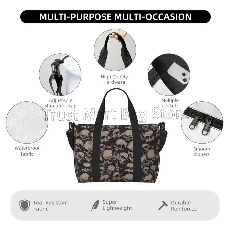 sac de dehors gothique vintage observateur et étanche, sacoche de voyage, de weekender, de nuit, pour sports de plein air, gym, yoga