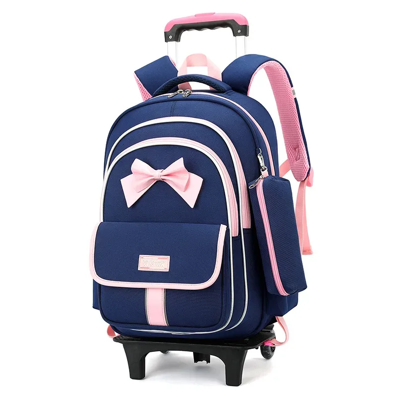 sac à dos à roulettes pour enfants, ensemble de 3 sacs d'école à roulettes pour garçons et filles, sac à dos de voyage avec sac à bandoulière