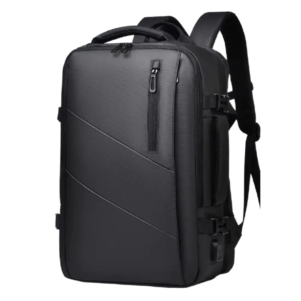 sac à dos pour ordinateur portable de grande capacité avec port usb, imperméable, pour hommes, sac de voyage multi-poches extensible