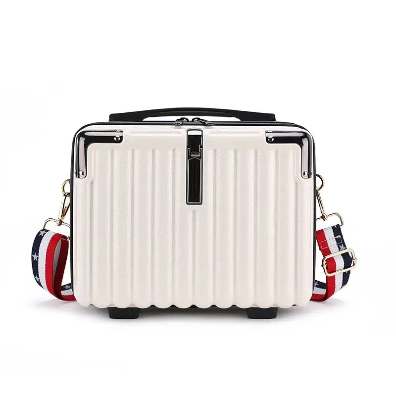 nouvelle trousse de maquillage compacte pour pc, avec bandoulière, sac de rangement portable, sac bandoulière pour étudiants, imperméable, antichoc