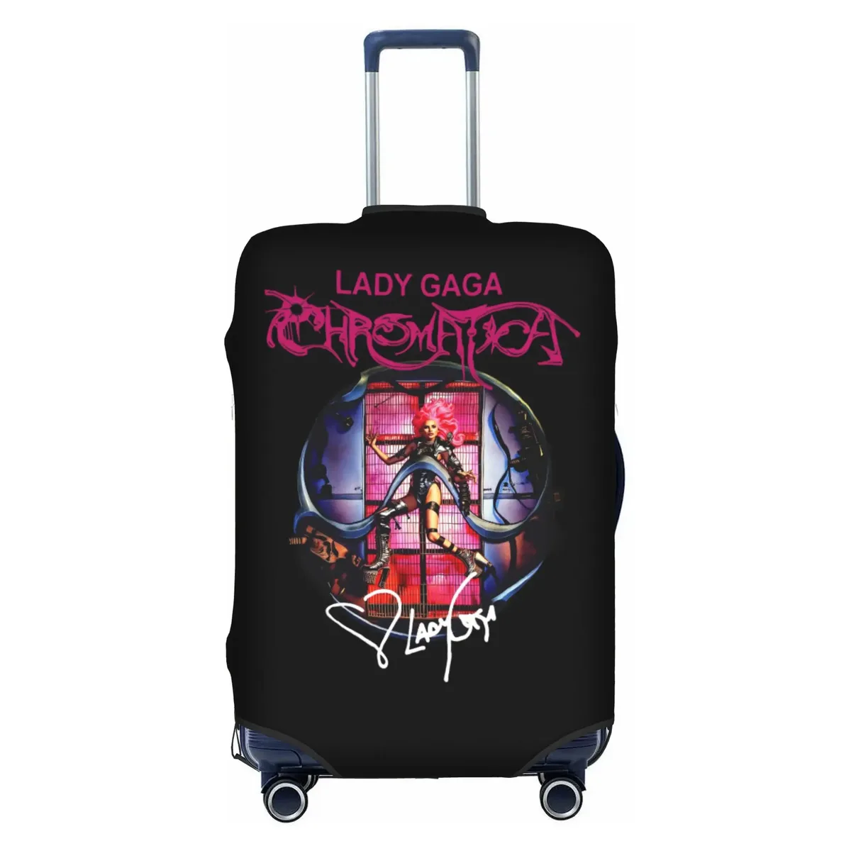 housse de valise élastique de voyage american singer l-lady g-gaga, protection pour valise adaptée aux bagages de 18 à 32 pouces