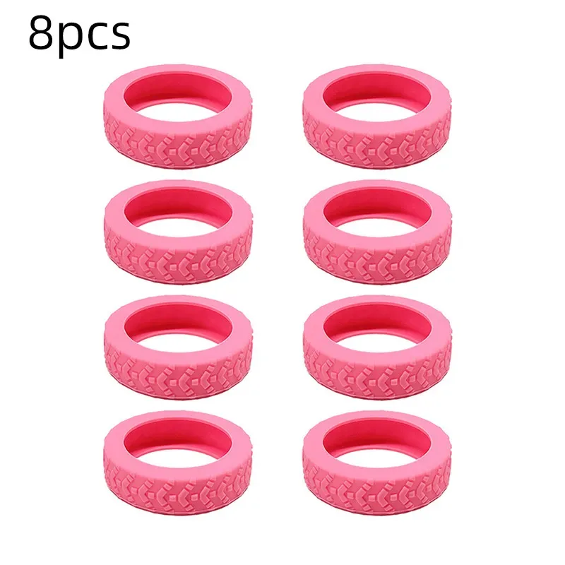 8 pièces/ensemble valise roues protection couverture silencieux en caoutchouc bagages rouleau couverture chariot boîte roulettes couverture voyage bagages roulette sho