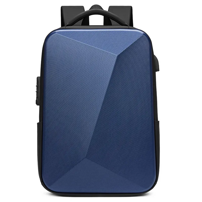 sac à dos pour ordinateur portable 15.6 pouces pour homme, sac de voyage extensible, sac d'affaires antivol étanche, chargement usb, sac à coque rigide abs