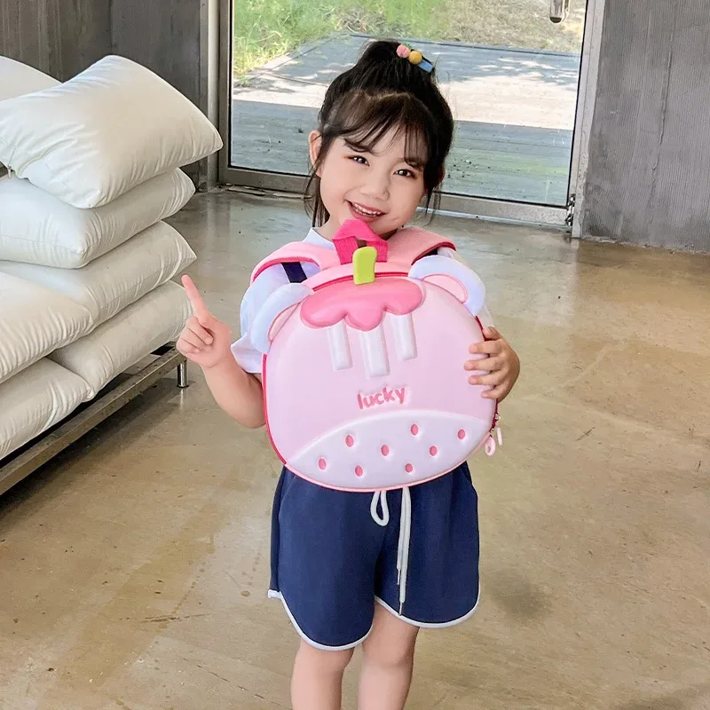 sac à dos maternelle unisexe léger en tissu oxford respirant, motif lapin mignon, pour l'éducation des enfants
