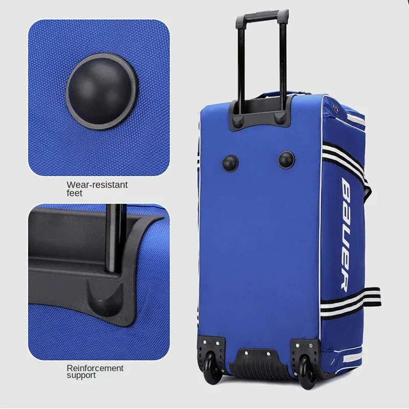 sac de voyage à roulettes grande capacité, sac de sport oxford imperméable avec roues, valise de voyage, bagage à main