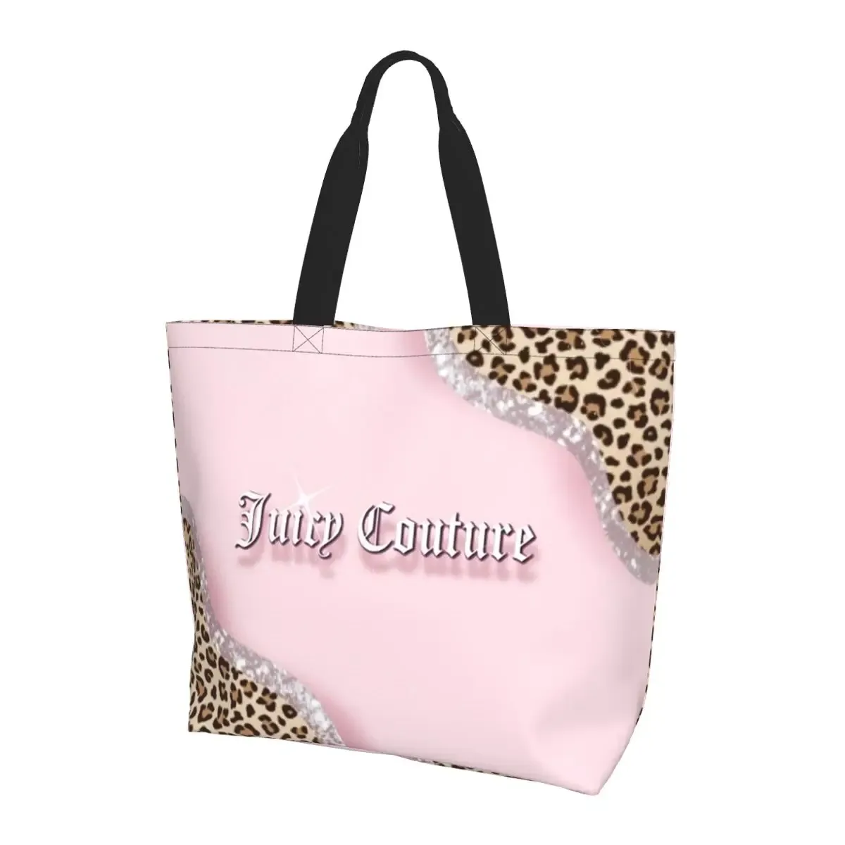 sac fourre-tout classique juicy couture en toile, grande capacité, sac à bandoulière, sac de courses pour femmes