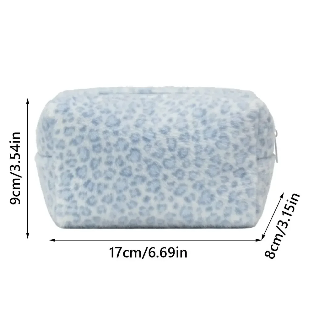 trousse de maquillage floue durable, sac à cosmétiques portable de grande capacité, organisateur de toilette imprimé léopard, voyage