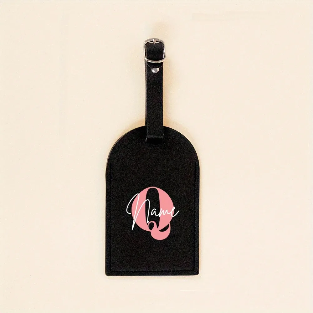 étiquette de bagage monogrammée pour valise, sac à main, étiquette de sac de voyage, étiquette avec initiales et nom, cadeau personnalisé