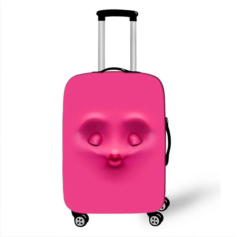 juste de bagage élastique pour voyage, housse anti-poussière, housse de protection, étui à bagages, housse de valise, expression amusante, 18-32