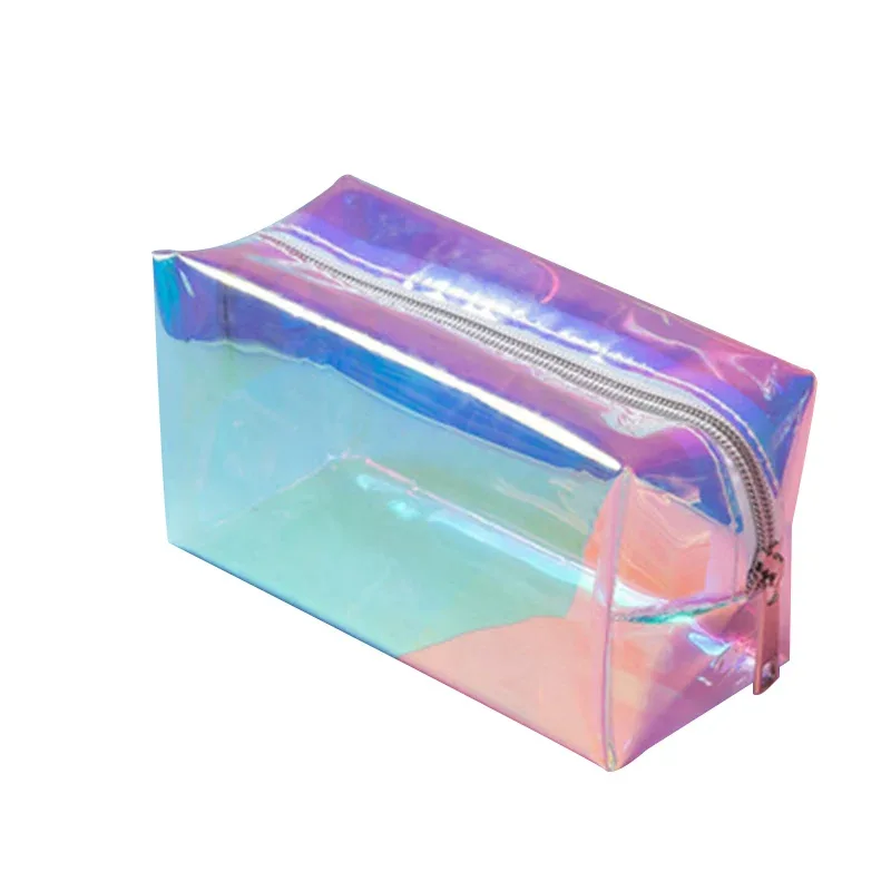 trousse de maquillage holographique, sac de voyage pour cosmétiques, organisateur de toilette, sac à main pour femmes, nouvelle pochette de rangement colorée, mode de voyage 2023