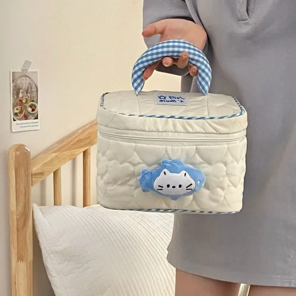 trousse de maquillage dopamine colorée mignonne en forme de cabane kawaii, étui cosmétique portable en forme de maison, trousse de toilette à fermeture éclair pour voyage