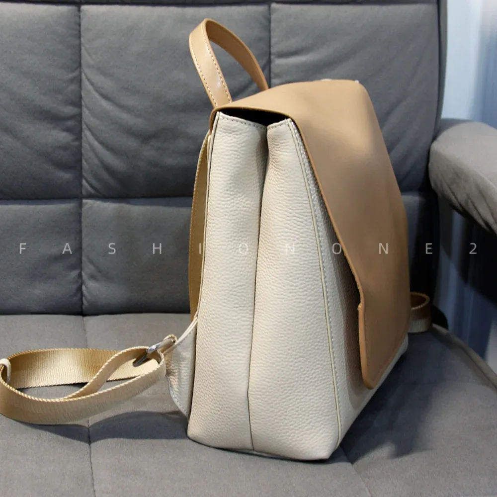 sac à dos en cuir de vachette pour femme, couche supérieure, design original chic, sac à dos de livre scolaire, sac à dos imprimés girl, haute qualité