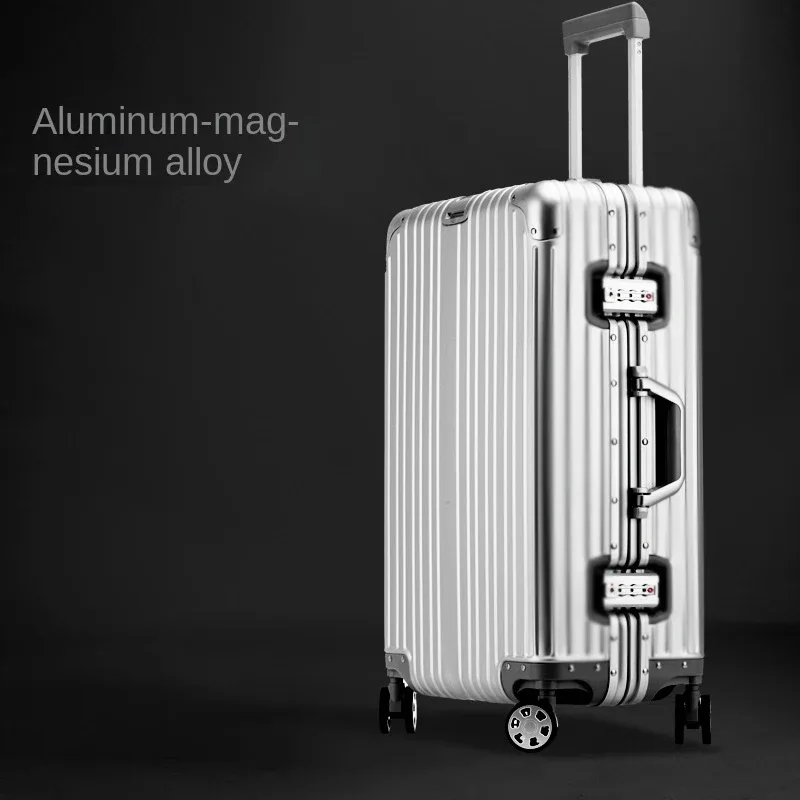 valise à cadre en aluminium 29 pouces tsa boîtier de chariot à serrure douanière roue universelle 20 "26" boîte d'embarquement à bagages valise de voyage