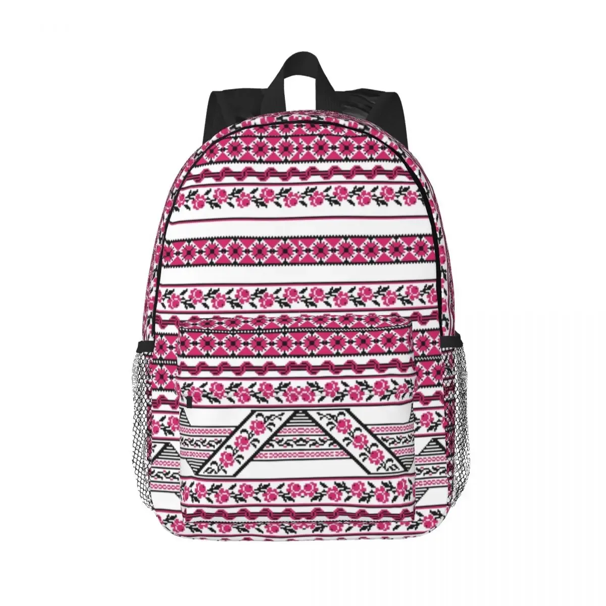 sac à dos brodé d'ornement pour hommes et femmes, degré d'eau, école universitaire, sac boho, sacs à livres d'impression, ukraine 21e