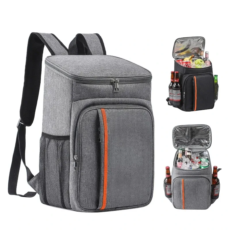 Sac Isotherme Portable 18L Grande Capacité pour Repas, Boîte Alimentaire Durable, Glacière Isotherme, Sac à Dos de Camping en Oxford, Sacs Glaciers, Sacs à Main