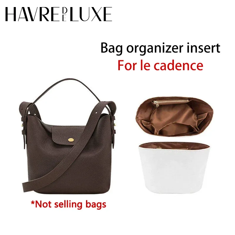 organisateur de sac pour le cadence longchamp – insert imperméable et durable pour sac à main, support de rangement, accessoires de modification intérieure