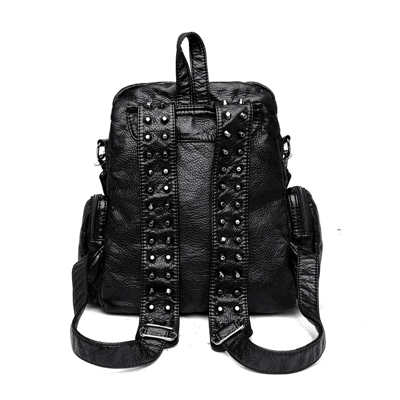 annmouler – sacs à dos en cuir souple pour femmes, sac de jour de luxe de qualité, sac de voyage antivol, grand sac d'école