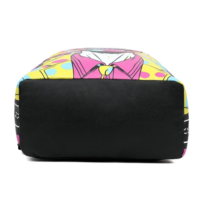 mode hommes et femmes pu graffiti grande capacité sac à dos étudiant sac à dos sac de voyage mochila mochilas de hombre sac d'école